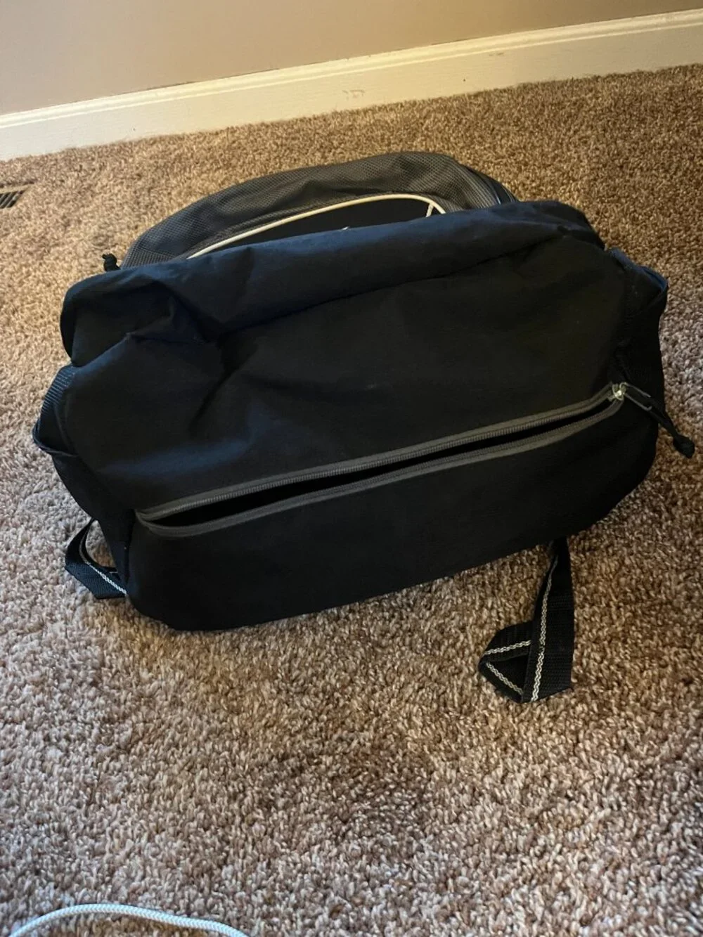 Black Mizuno volleyball backpack